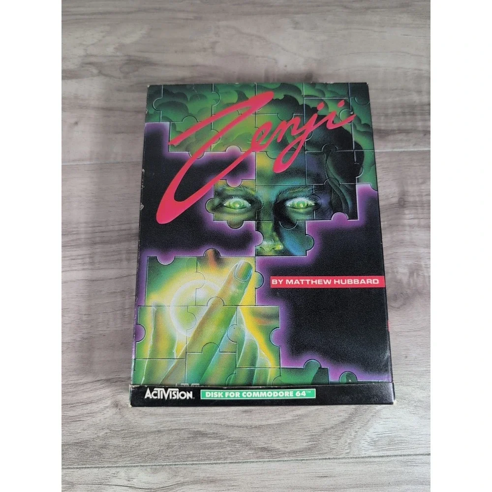Zenji Commodore 64, 1984 Activision Video Game ( BOX And MANUALS ONLY )